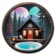 10 Nice Home Serene Sticker - Tranquil Castle & Cozy Hut Vinyl Nest for Creative Personal and Business Use 3