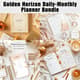 Golden Horizon Daily-Monthly Planner Bundle - Elegant Organized Planning for Personal and Professional Success 4