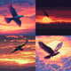 Bird Flying at Sunset Pixel Animation - Vibrant Pixel Art Animation for Indie Games and Creative Projects 4