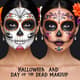 Halloween and Day of the Dead Makeup - Immersive Stock Video for Festive Holiday Visuals and Creative Projects 4