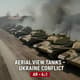 Aerial View Tanks Ukraine Conflict - Cinematic Stock Video for Sports, Fitness & Vehicle Projects 4