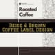 Beige & Brown Coffee Label Design - Elegant Food & Drink Packaging Templates for Commercial Branding 6