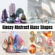 Glossy Abstract Glass Shapes - Modern 3D Templates for Designers and Visual Creators 1