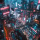 Neon Mirage Dystopian Megacity Concept Art - Futuristic Architectural Visuals for Creators and Designers 6