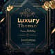 Luxury Theme Birthday Invitation - Elegant Birthday Invitation Suite for Stylish Celebrations and Personal & Business Use 1