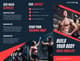 Gym & Fitness Brochure - Red Blue Trifold - Dynamic Trifold Template for Fitness Branding and Promotional Campaigns 3