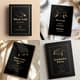Black Gold Graduation Party Invitation - Elegant Graduation Card for Memorable Celebrations and Keepsakes 1