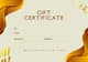 Gold Brown Mid-Century Minimalist Voucher - Stylish Virtual Certificate for Professional Recognition and Digital Awards 5