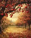Autumn Orchard Scene - Lush Autumn Landscape Art for Creative Projects and Seasonal Decor 6