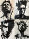 Monochromatic Abstract Male Portrait - Contemporary Minimalist Portrait Art for Modern Spaces and Creative Projects 4