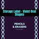 Storage Label Violet Oval Shapes - Elegant Packaging Label Templates for Professional Branding and Product Organization 4