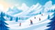 Powder Peak Alpine Winter Sports - Immersive Digital Seasonal Environments for Nature Artists and Game Creators 6