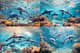 Dolphin Ballet - Aquatic Grace - Immersive Digital Underwater Environment Art for Creative Studios and Visual Storytelling 5