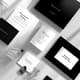 Monochrome Modern Wedding Suite - Stylish Minimalist Invitation & Engagement Cards for Elegant Celebrations 4