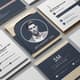 SM Artist Business Card Modern Resume Bundle - Sleek Corporate Design for Creative Professionals and Career Growth 3