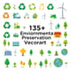 125+ Environmental Preservation Vectors - Eco Clipart Set for Sustainable Design and Creative Projects 1
