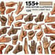 155+ Hand Gesture Vector Illustrations - Human Element Pack - Versatile Vector Art for Creative Design and Branding Projects 1