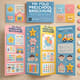Tri-Fold Preschool Brochure - InDesign Layout - Professional Editable School Admission Template for Educators and Administrators 5