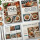 PSD Templates - Restaurant Social Media Post Designs - Premium Editable Facebook Ads for Restaurants and Food Brands 1
