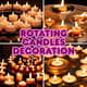 Rotating Candles Decoration - Cinematic Festive Stock Video for Celebrations and Event Highlights 4