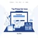 Tax Prep Services Facebook Ad Blue White - Modern Social Media Template for Tax Professionals and Agencies 1