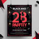 Black and Red Party Flyer Template V1 - Stylish Nightlife Theme - Versatile Promo Kit for Marketers and Event Creators 3