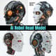 AI Robot Head Model - Futuristic 3D Render for Designers and Tech Creators 3