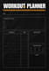 Bold Black & White Workout Planner - Minimalist Fitness Template for Trainers and Health Enthusiasts 4