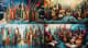 Cityscape with Melting Buildings Art - Surrealist Heritage Brushworks for Unique Wall Decor and Creative Spaces 1