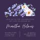 Dark Floral Funeral Invitation - Elegant Memorial Invitation Template for Thoughtful Funeral Tributes and Ceremonies 3