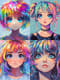 Cute Anime Character Pixel Portrait - Charming Pixel Art Portraits for Digital Creators and Game Designers 5
