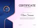 Elegant Achievement Certificate Dark Blue Gold - Premium Editable Templates for Professional Education and Training Recognition 5