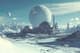 Futuristic Space Colony with Domes and Habitat Modules - Immersive Sci-Fi Digital Art for Creative Projects and Storytelling 6