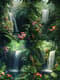 Tropical Rainforest Green - Vibrant Tropical Landscape Art for Nature Lovers and Creative Projects 6