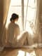 Woman by Window - Peaceful Figurative Wall Art for Calm, Reflective Spaces and Interior Decor 6