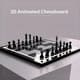 3D Animated Chessboard in Motion - Dynamic 3D Sports & Fitness Visuals for Engaging Video Projects 5