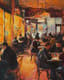 Bustling Café Interior Impressionist - Vibrant Impressionist Painting of Cozy Urban Café for Art Lovers and Decor Enthusiasts 6