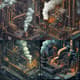 Steampunk Factory Pixel Artwork - Detailed Isometric Pixel Art for Game Developers and Digital Creators 3