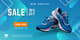 Product Promotion Banner - Turquoise Realistic Shoes - Dynamic Marketing Banner Template for Stylish Shoe Campaigns and Brand Growth 5