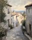Quiet Village Street Impressionist Art - Serene Impressionist Painting for Art Lovers and Creative Decor 6