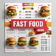 Fast Food Menu Bold Editable PSD Design - Vibrant Marketing Template for Quick-Service Brand Promotion 4