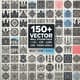 150+ Vector Wall Sticker Pack - Mixed Themes Castle, Home & Hut Designs for Creative Decor and Branding Projects 4