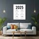 2025 Calendar Modern Typography Wall Design - Sleek Marketing Template for Professional Brand Promotion 1