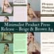 Minimalist Product Press Release Beige Brown A4 - Clean Business Media Announcement Templates for Professional Branding and Clear Communication 5