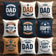 10 Father's Day Themes - CDR Template Bundle - Versatile Vector Designs for Heartfelt Celebrations and Creative Projects 3