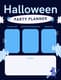 Ghostly Bash Halloween Planner Sky Blue - Elegant Event Organizer for Seamless Party and Wedding Planning 3