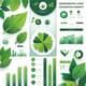 Environmental Chart Infographic Elements - Green Eco Data Templates for Impactful Environmental Reports and Presentations 5