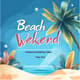 Beach Vibes Weekend Greeting Video Post - Cinematic Animated Social Media Template for Engaging Weekend Campaigns 4