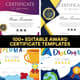 100+ Editable Award Certificate Templates - Professional Virtual Certificates for Business & Education 3