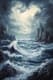 Powerful Seascape Oil - Dramatic Oil Painting for Artistic Decor and Inspiring Spaces 5
